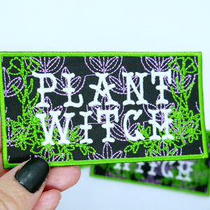 Plant Witch Name Tag Patch
