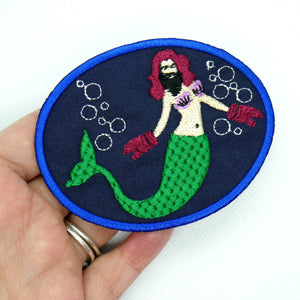 Bearded Lady Mermaid Patch