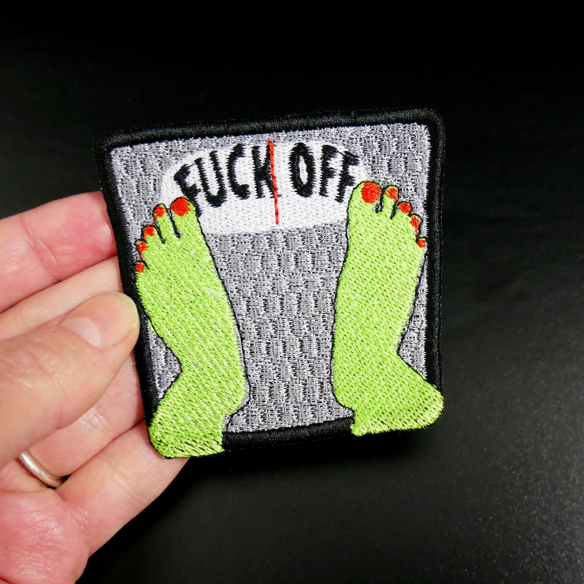 Witch Fuck Off Weight Scale Patch