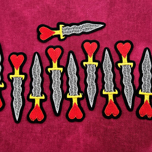 Athame Ritual Knife Iron on Patch