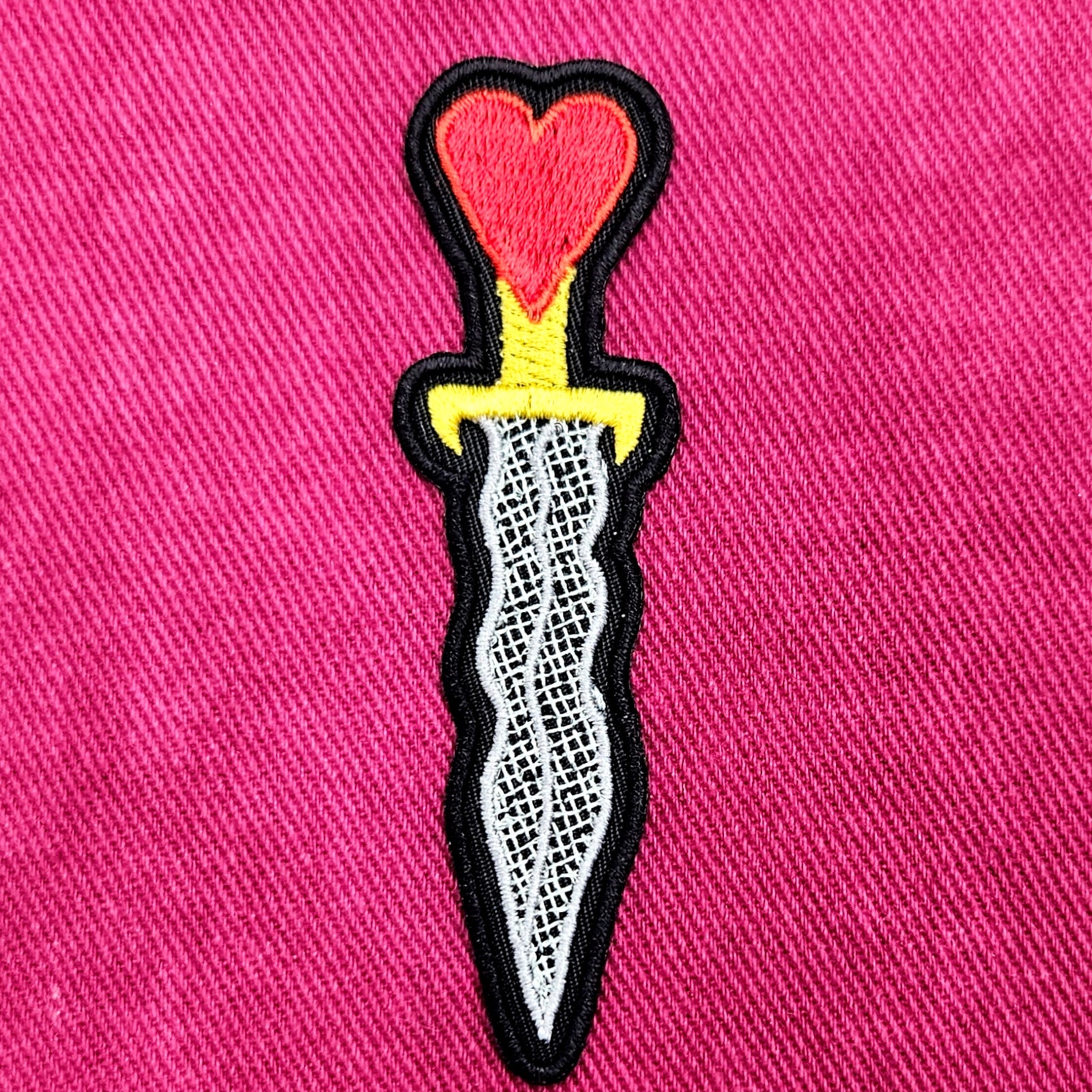 Athame Ritual Knife Iron on Patch