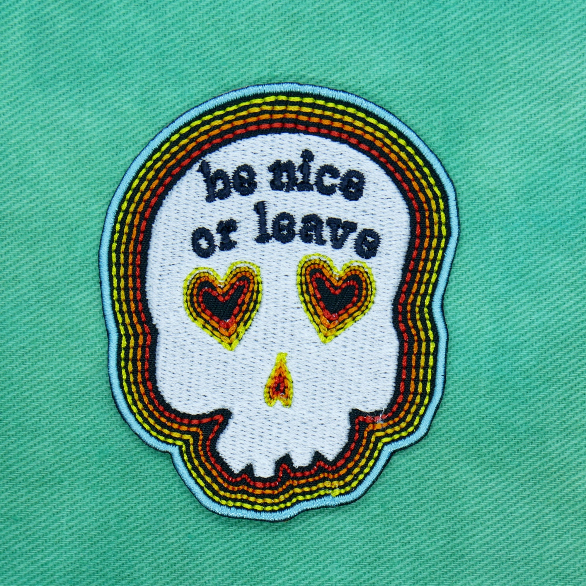 Be Nice or Leave Skull Patch