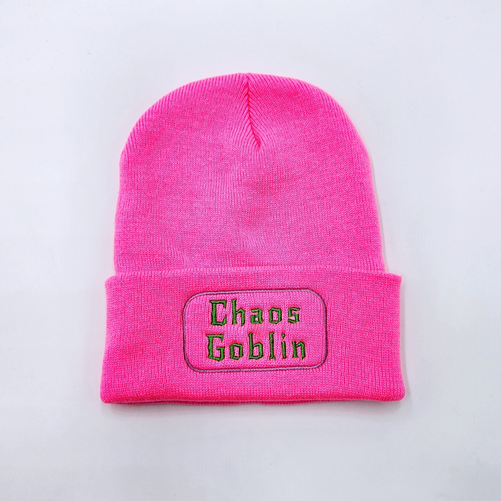 Chaos Goblin in PINK Beanie