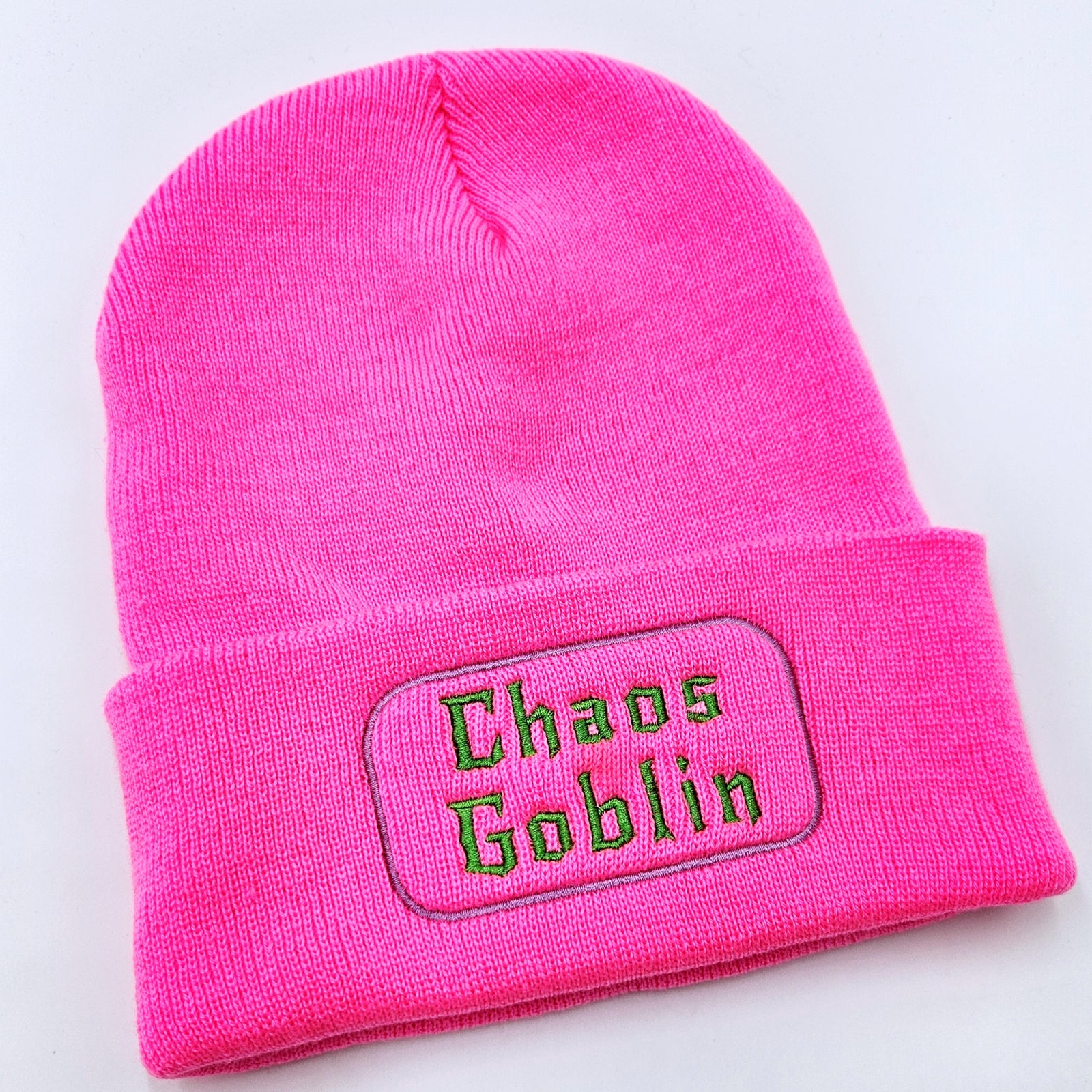 Chaos Goblin in PINK Beanie