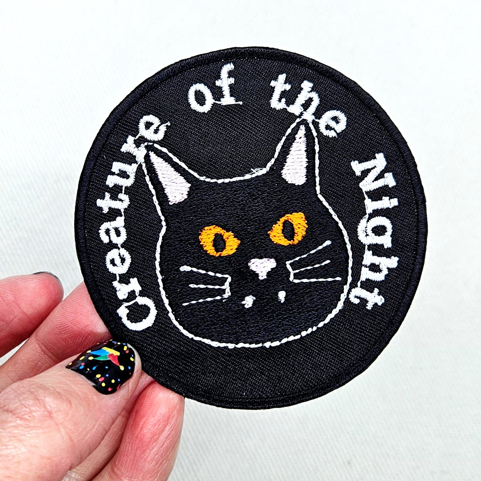 Creature of the Night Black Cat Patch