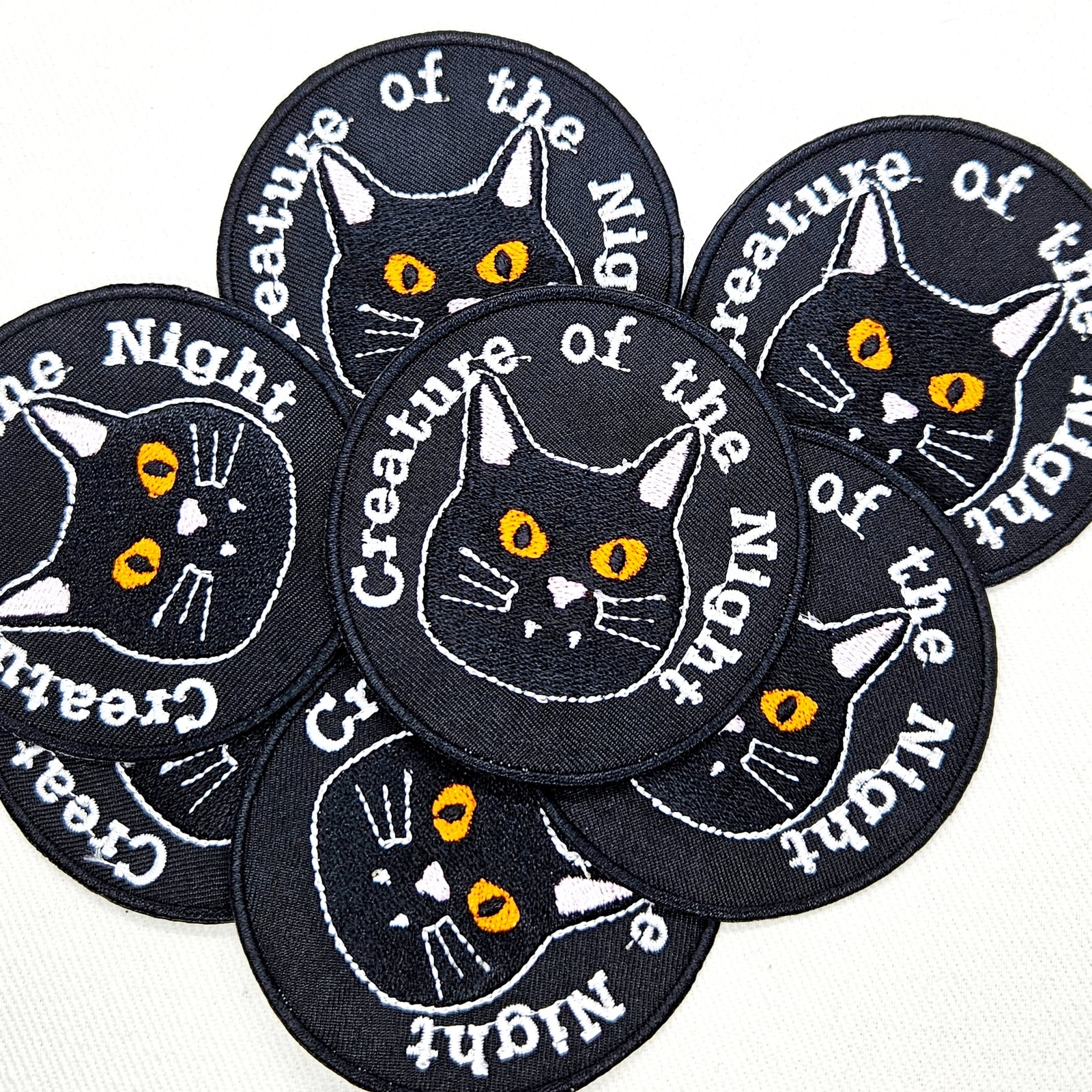 Creature of the Night Black Cat Patch