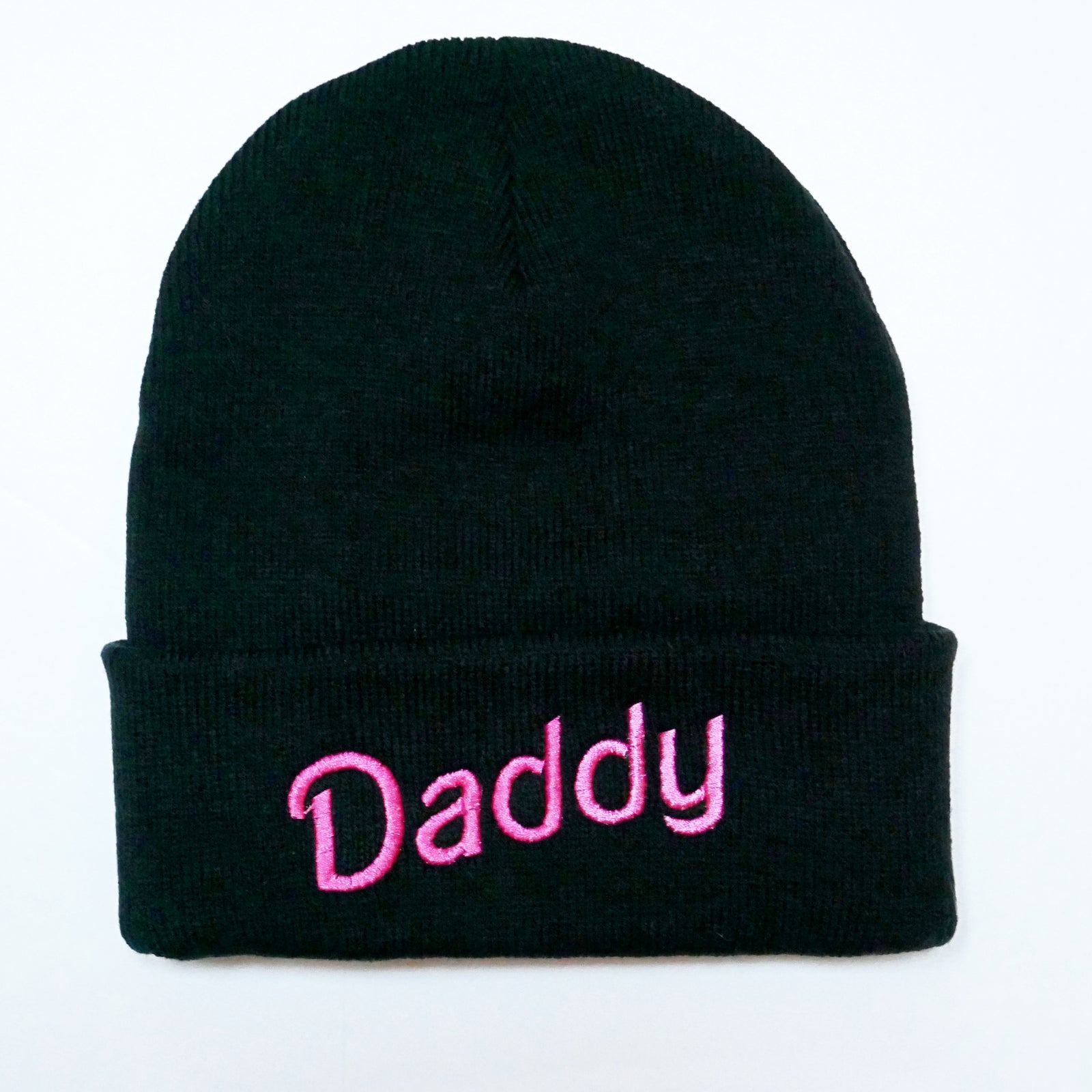 Daddy in Pink Beanie