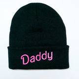Daddy in Pink Beanie