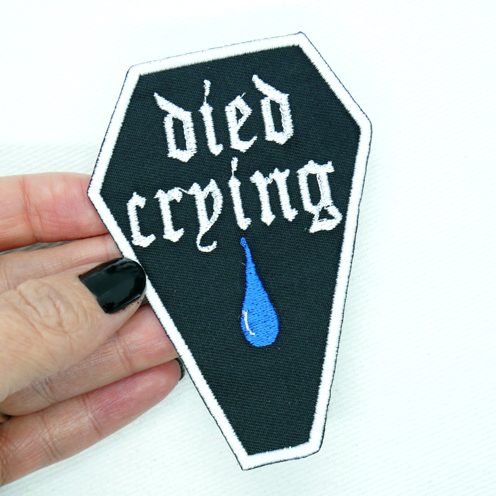 Died Crying Coffin Patch