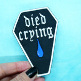 Died Crying Coffin Patch