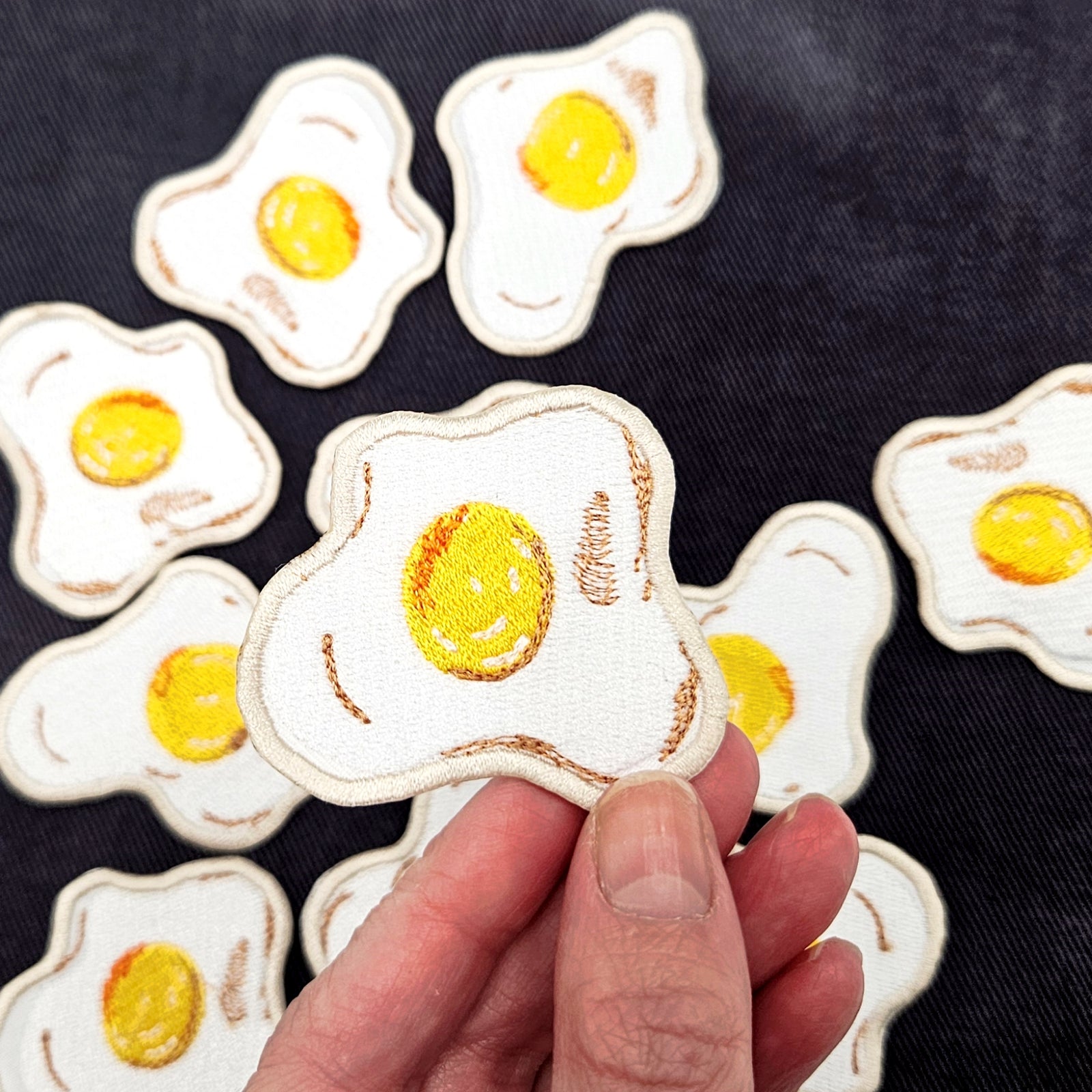 Eggs Over Easy Iron on Patch