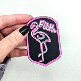 Filthy Pink Flamingo Patch