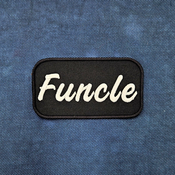 Funt Funcle Embroidered Name Tag Iron On Patch - Junkyard Witch