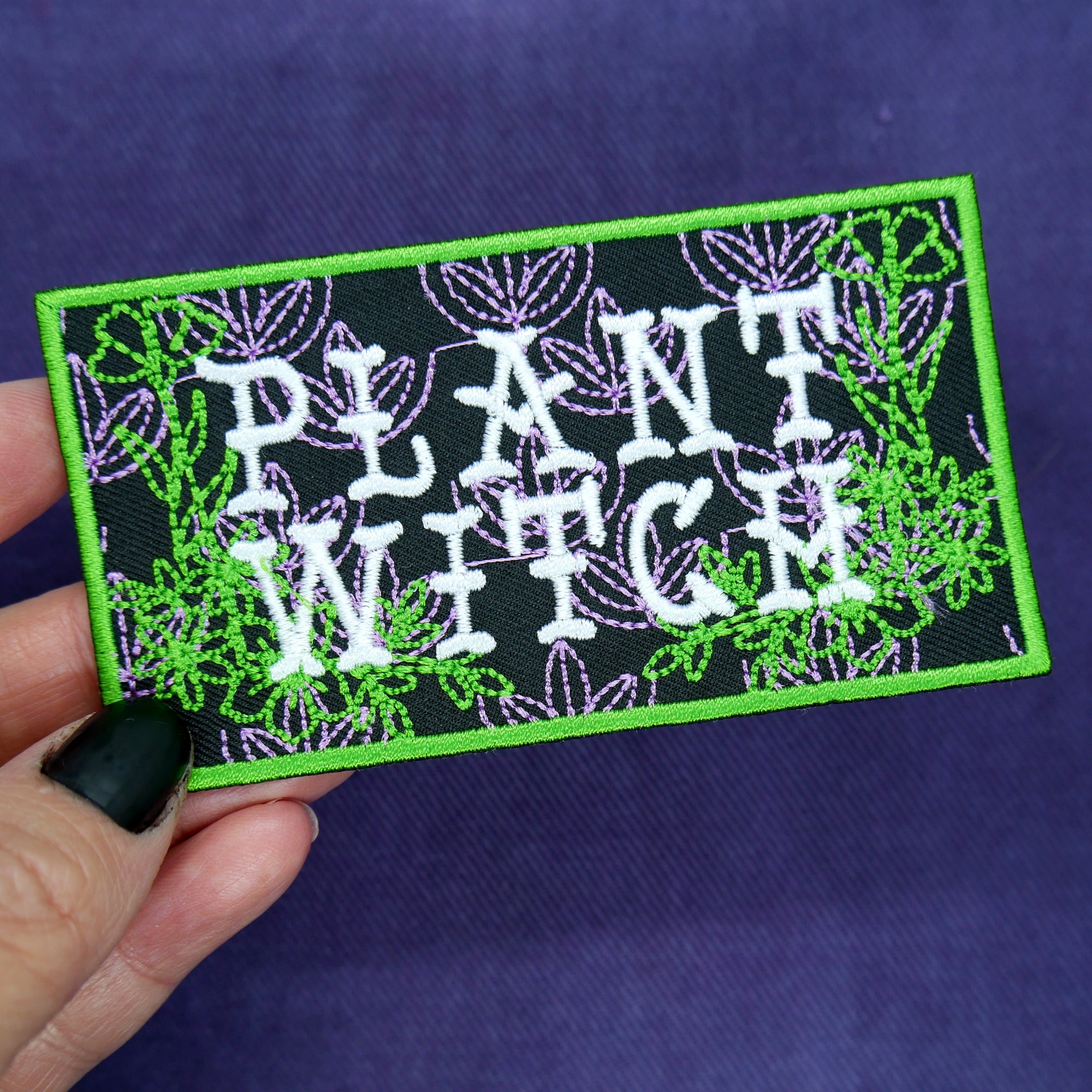 Plant Witch Name Tag Patch