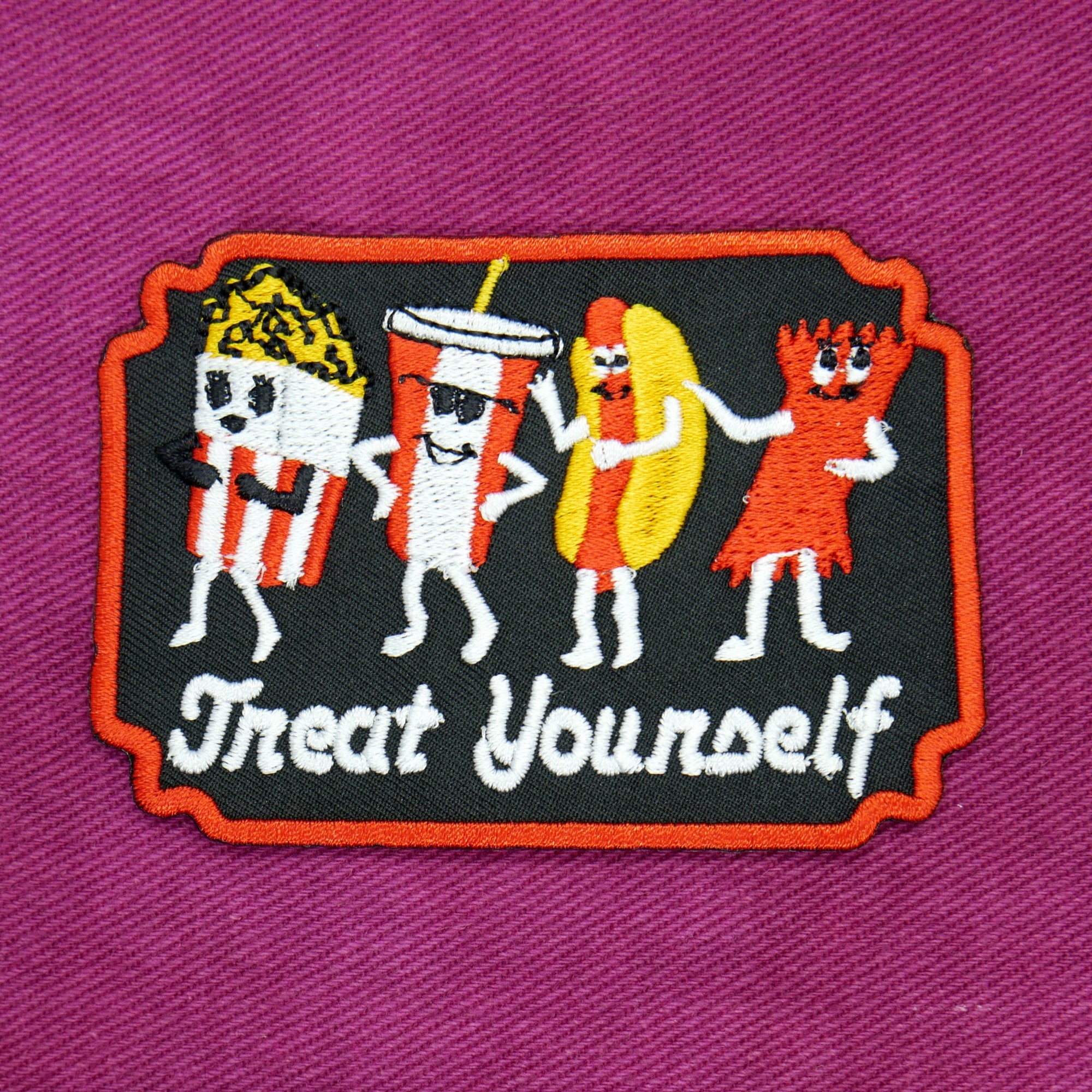 Treat Yourself Movie Lovers Iron On Patch
