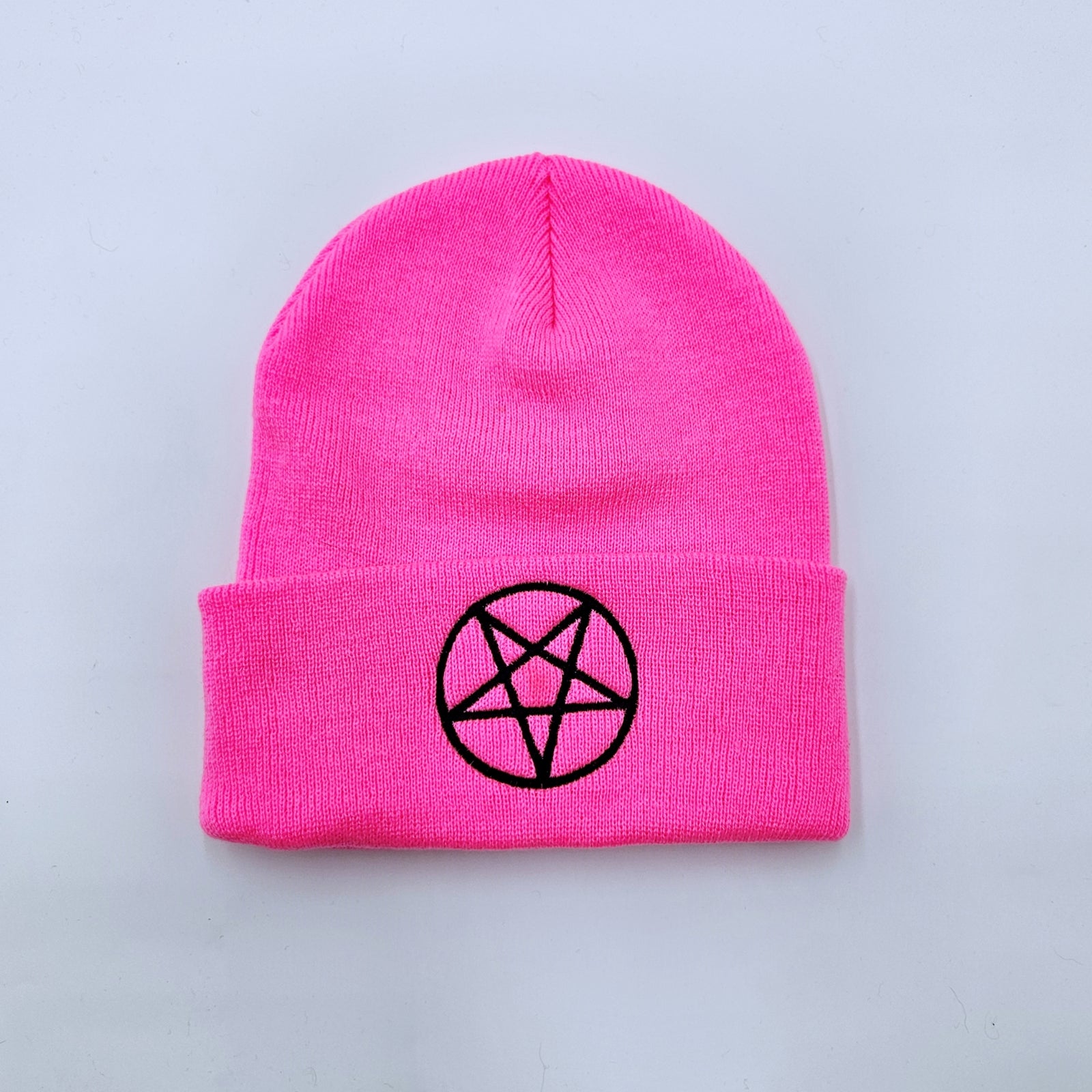Pentagram Hot Pink Beanie