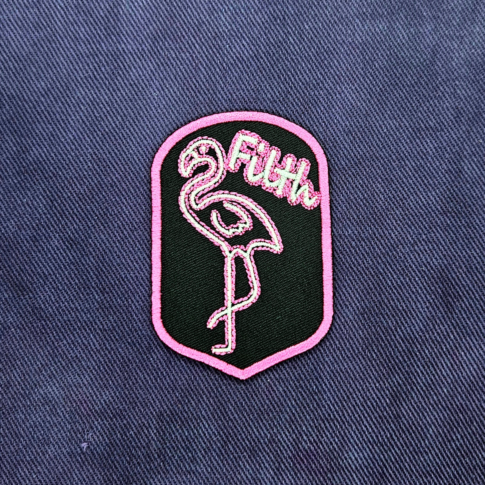 Filthy Pink Flamingo Patch