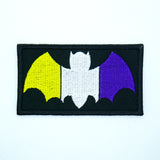Spooky Pride Bat Iron on Patch