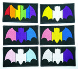 Spooky Pride Bat Iron on Patch
