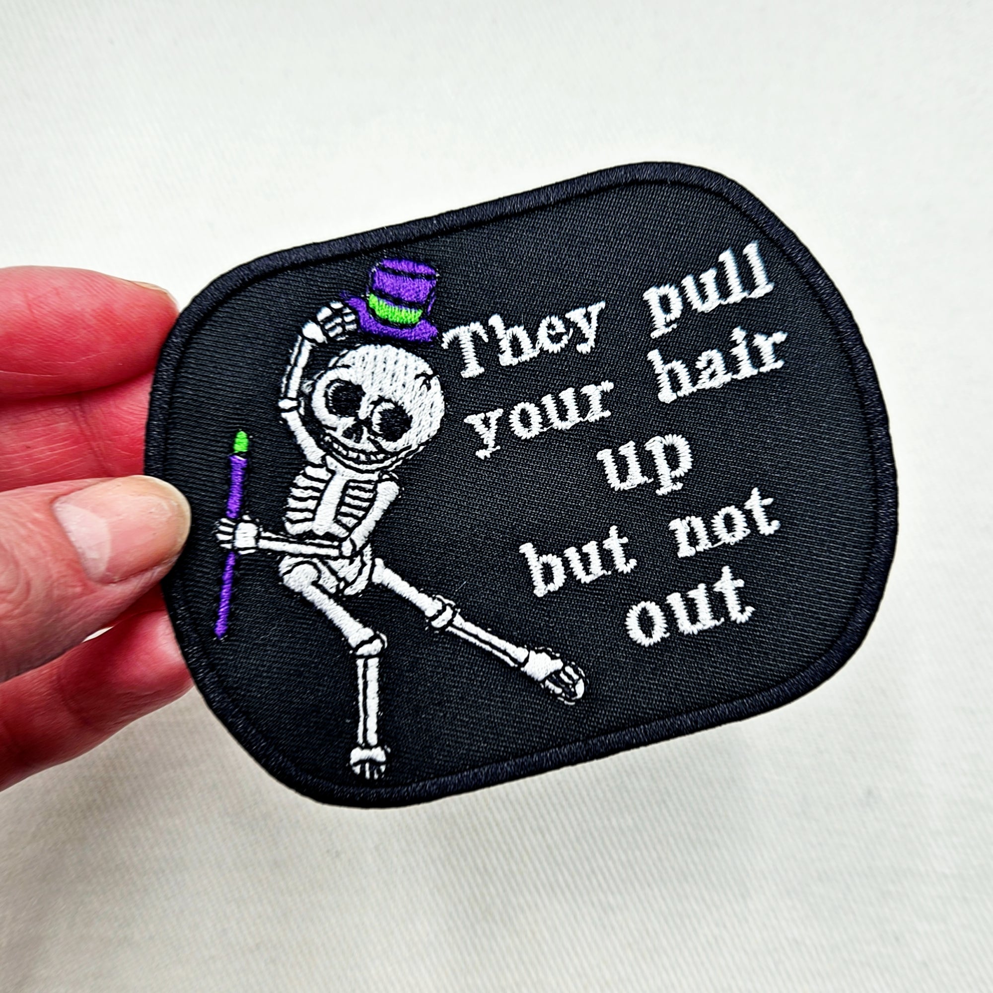 Skeletons Pull Your Hair Patch