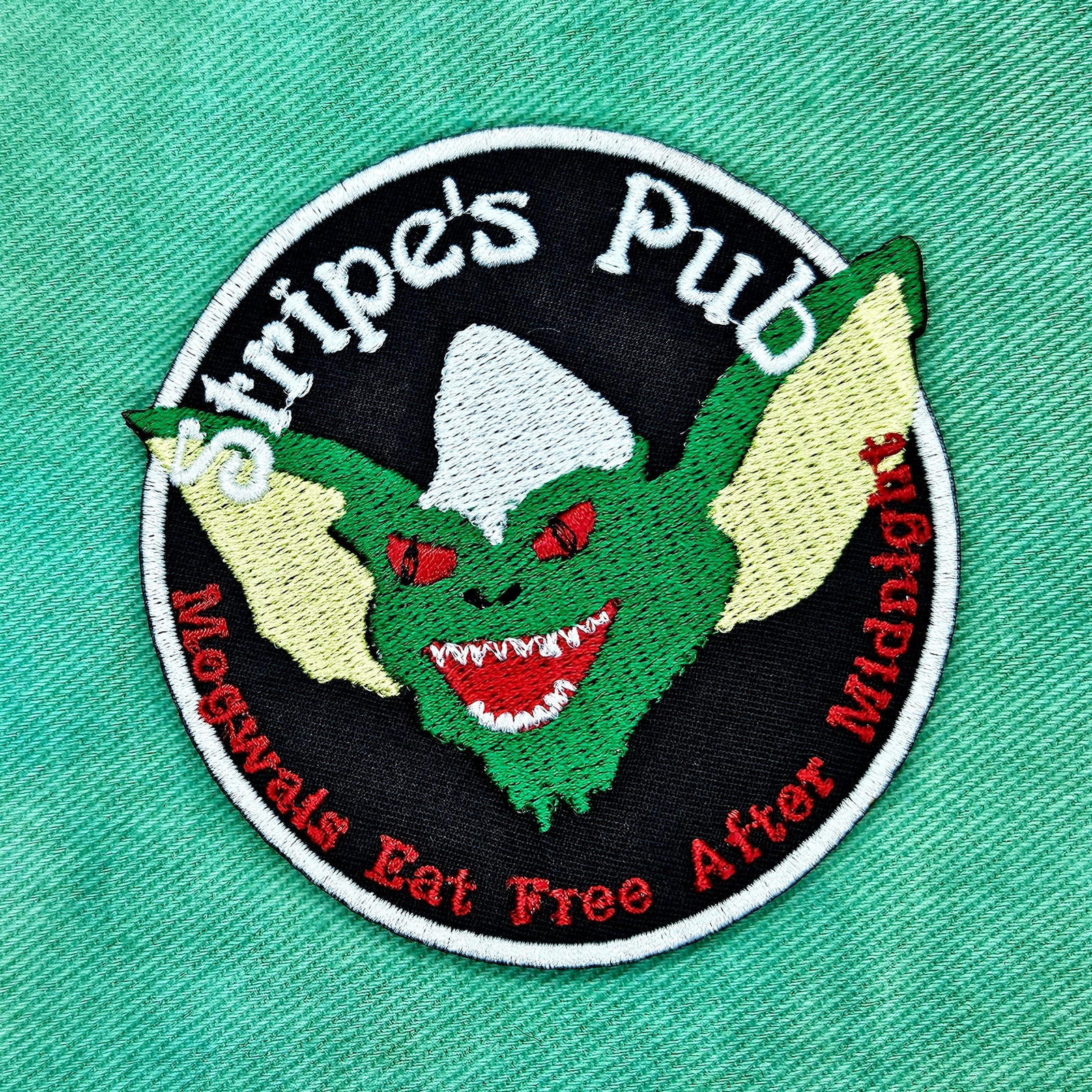 Stripe's Pub Gremlins Iron On Christmas Patch