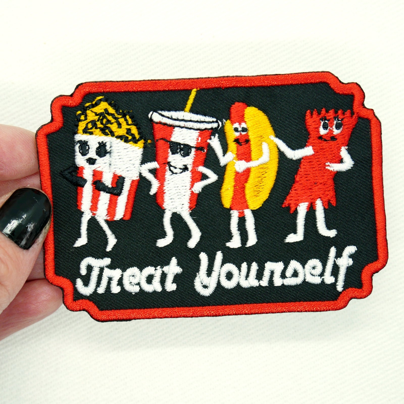Treat Yourself Movie Lovers Iron On Patch