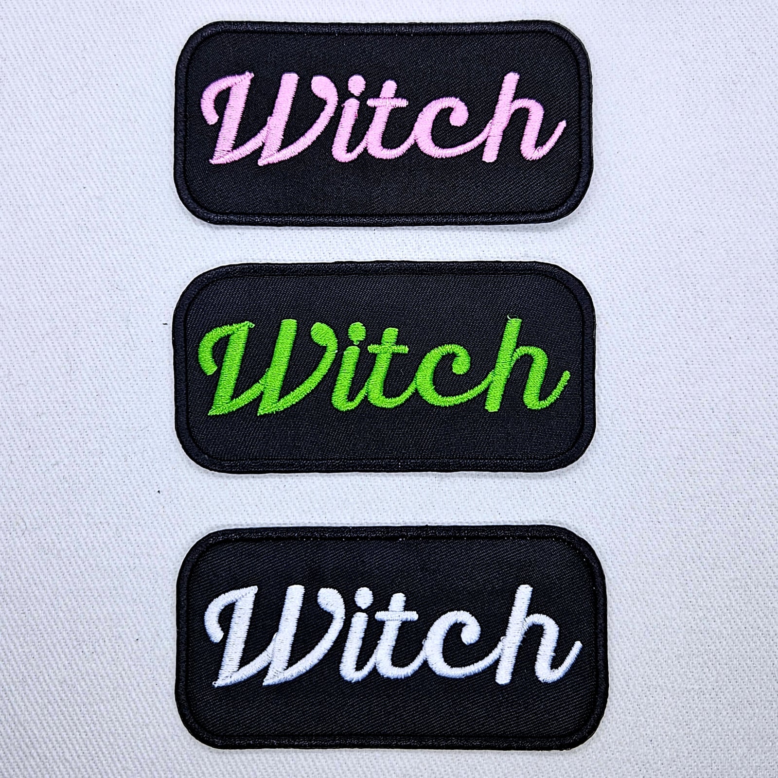 Witch Name Tag Iron On Patch