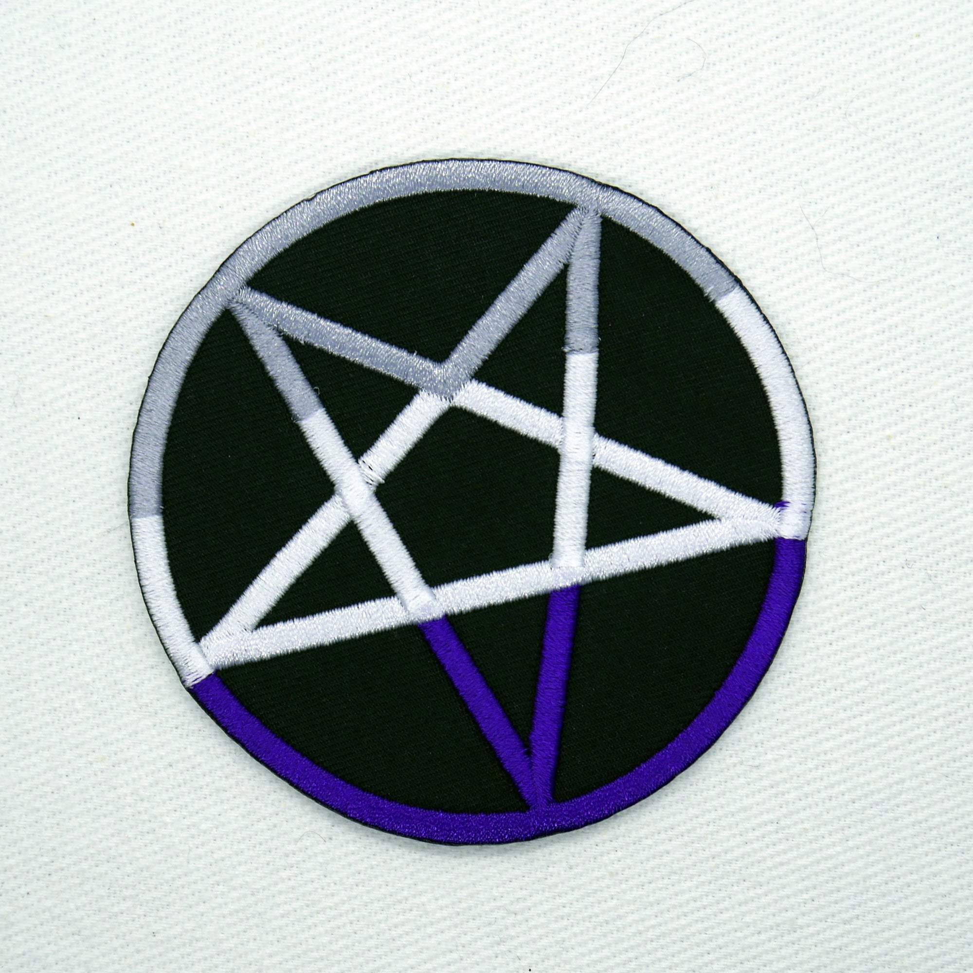 Asexual Pride Pentagram Patch