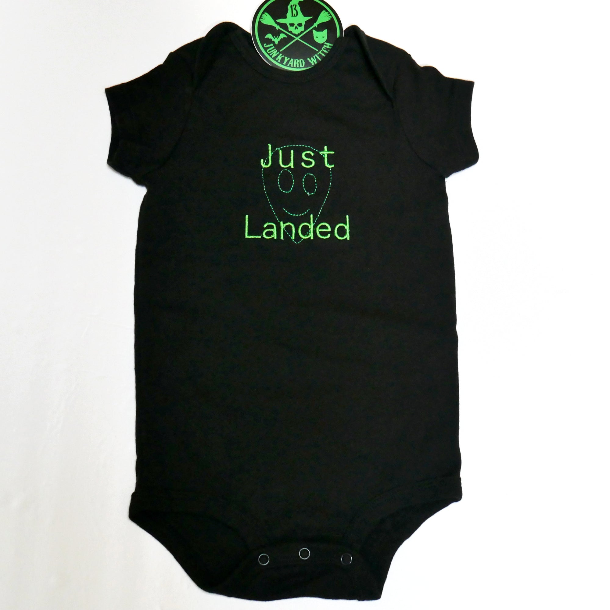 Just Landed Alien Baby Tee Bodysuit