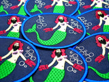 Bearded Lady Mermaid Patch