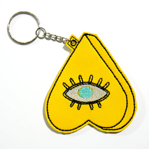 Yellow Planchette Keychain
