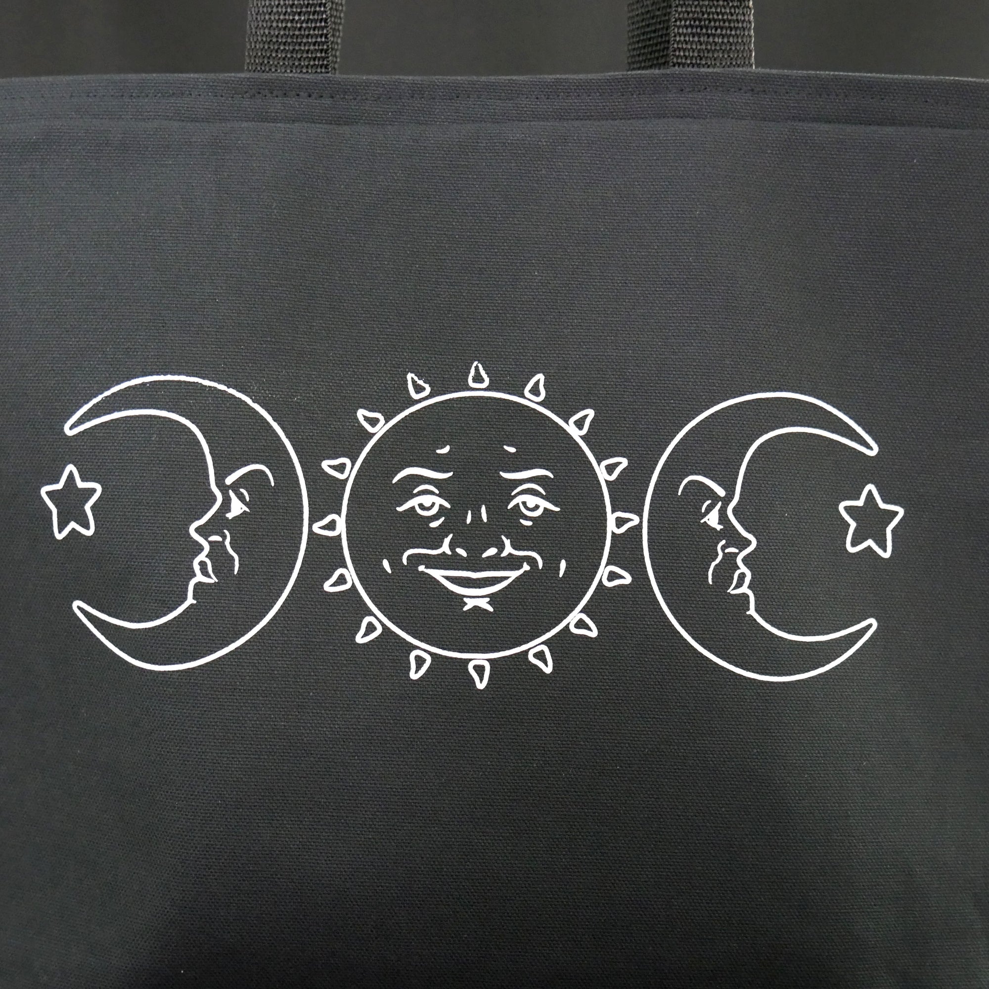 Ouija Sun and Moon Canvas Tote Bag