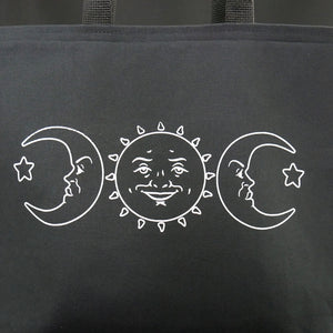 Ouija Sun and Moon Canvas Tote Bag
