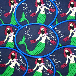 Bearded Lady Mermaid Patch