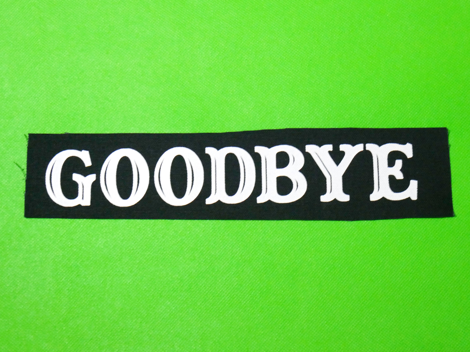 Goodbye Ouija Print Canvas Patch