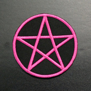 hot pink pentacle patch