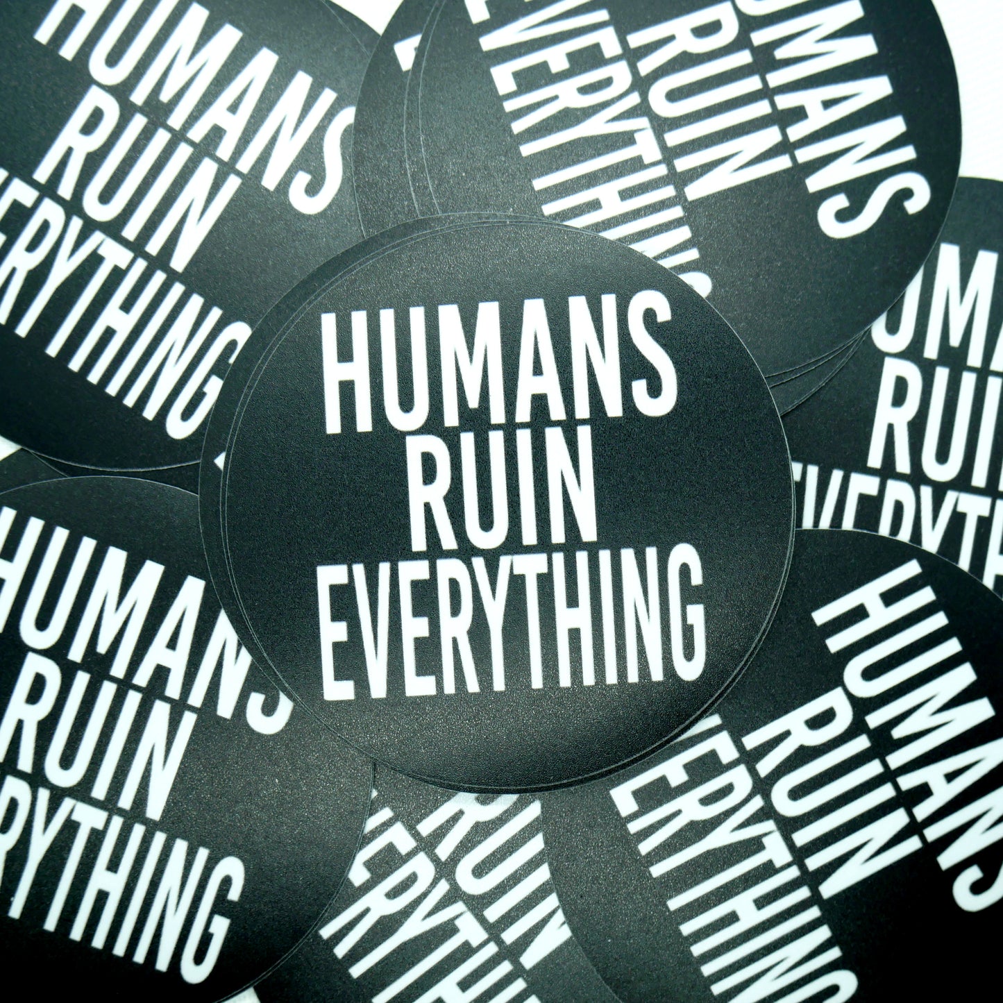 Humans Ruin Everything Sticker Junkyard Witch