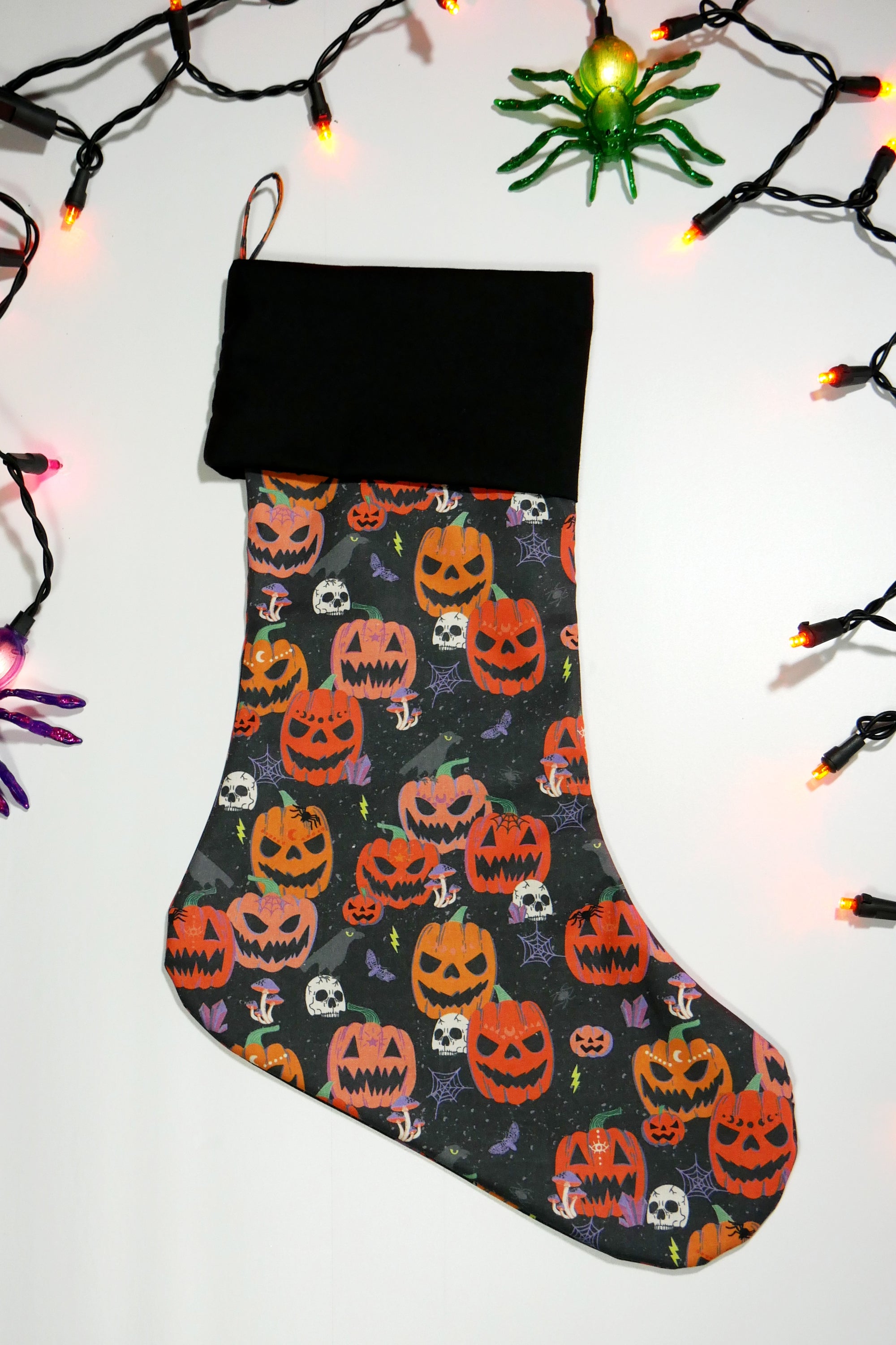 Jack-o-lantern Witchy Pumpkins Spooky Stocking