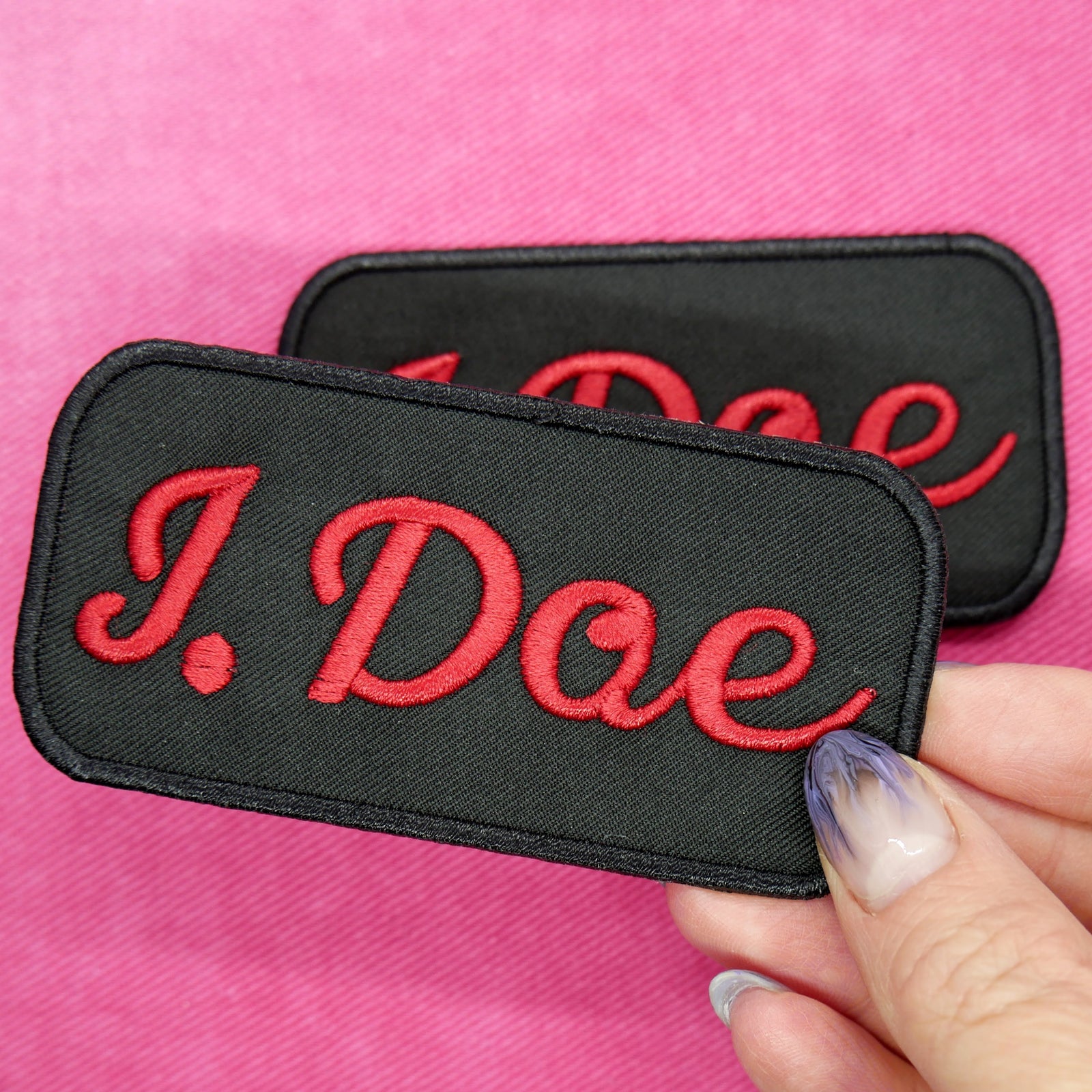 J. Doe Name Tag Patch