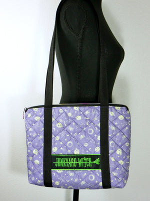 purple space witch purse