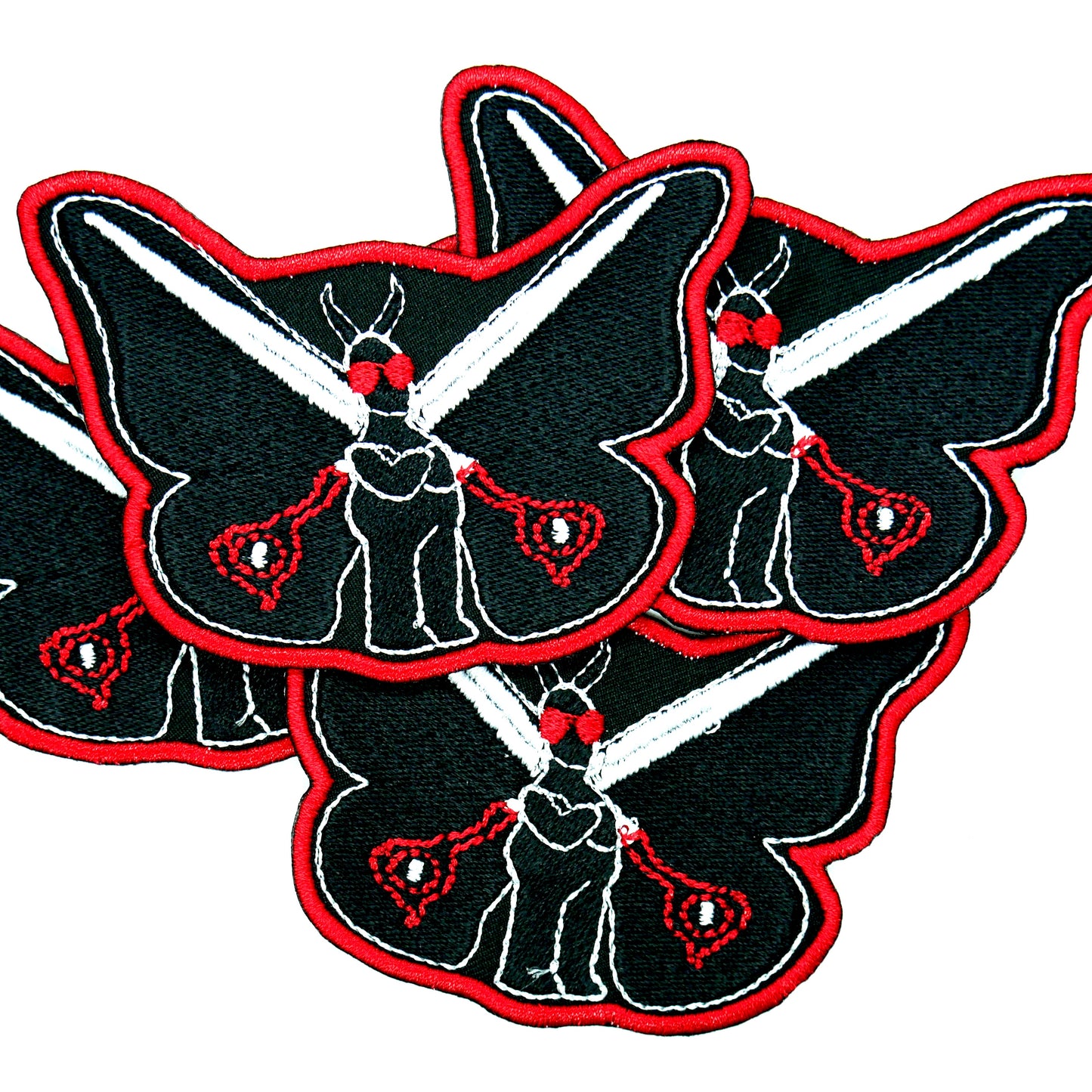 Mothman Cryptid Classic Embroidered Iron On Patch Junkyard Witch