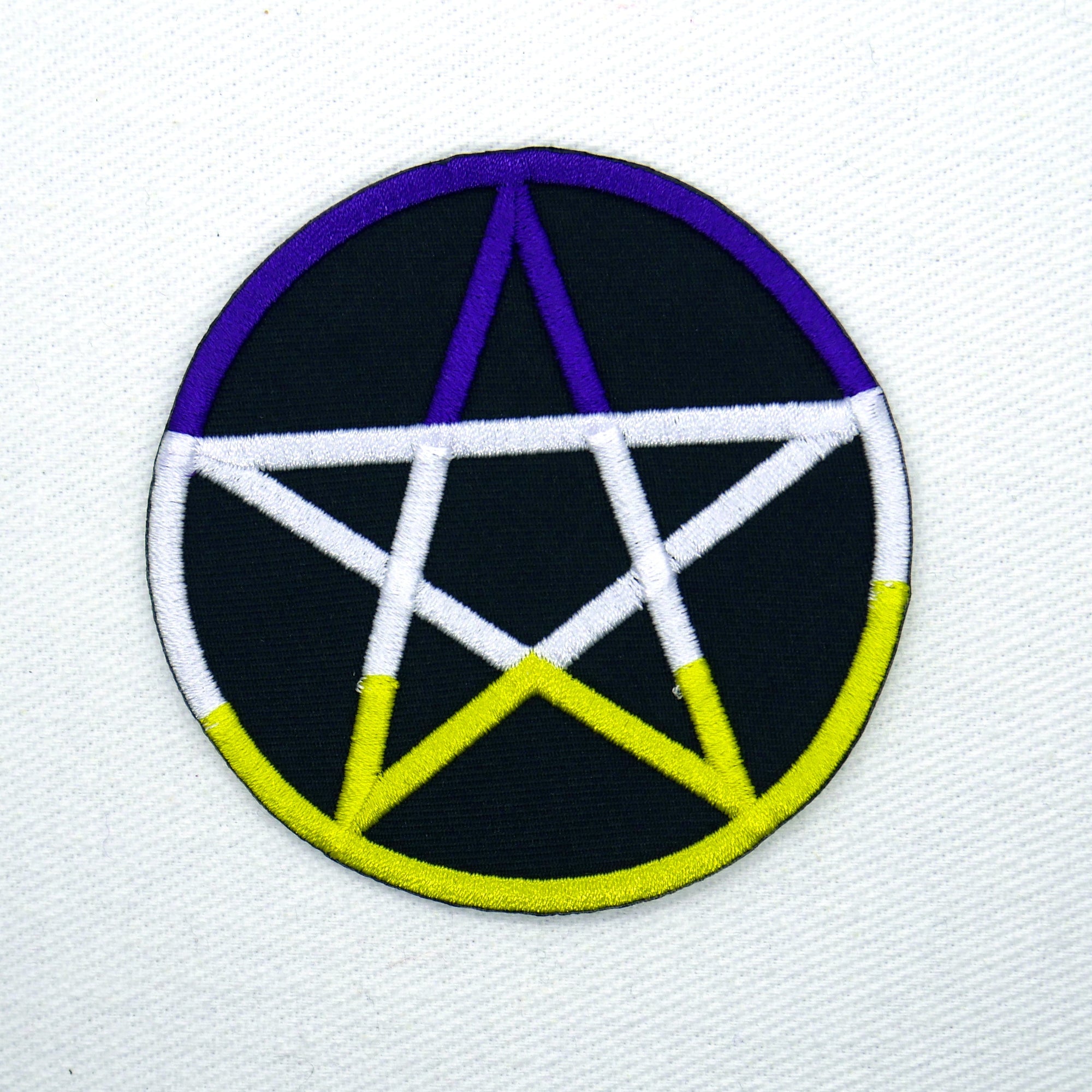 Nonbinary Pride Pentagram Patch