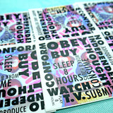 They Live! Propaganda Sticker