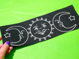 Ouija Sun & Moon Canvas Patch