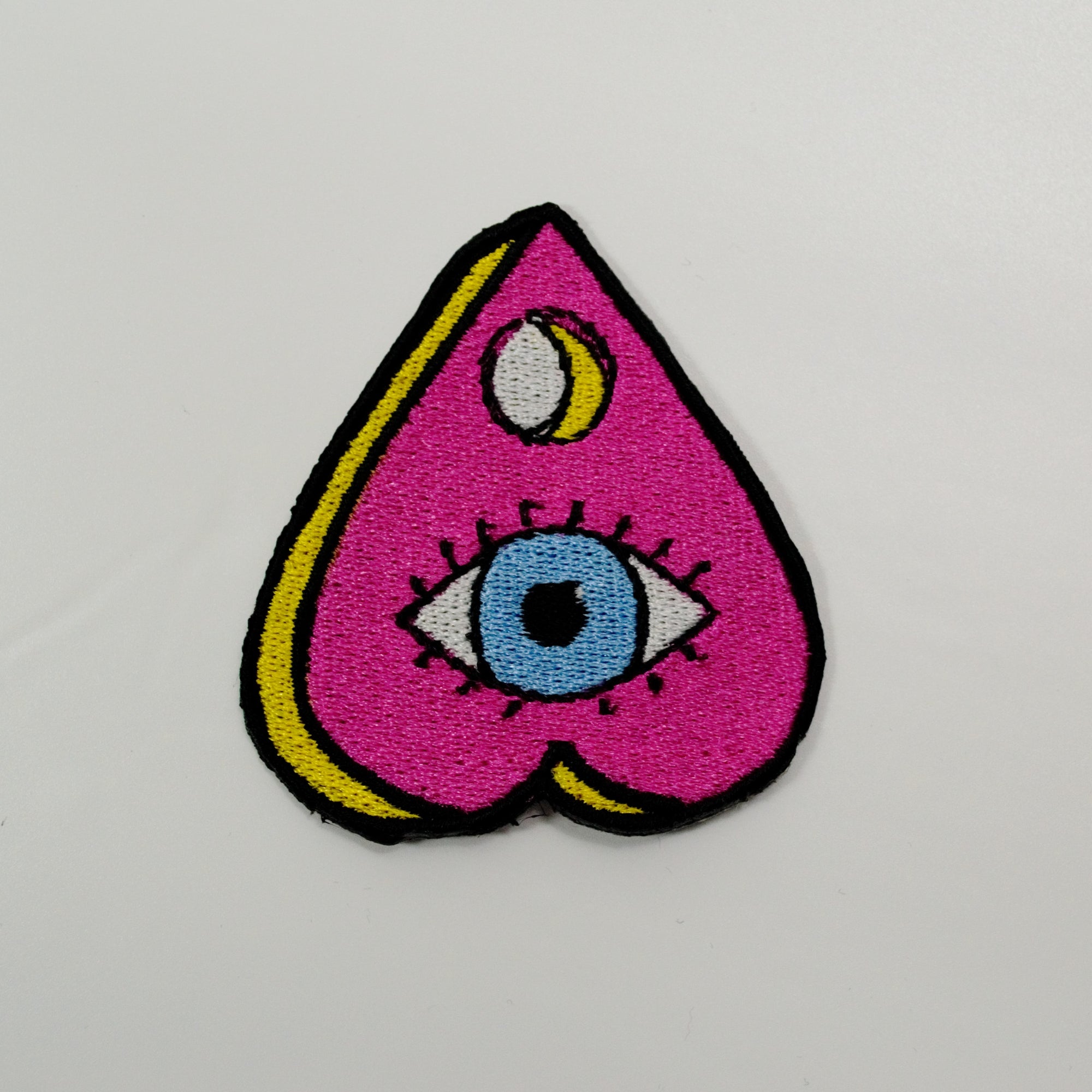 pink blue eyeball horror patch