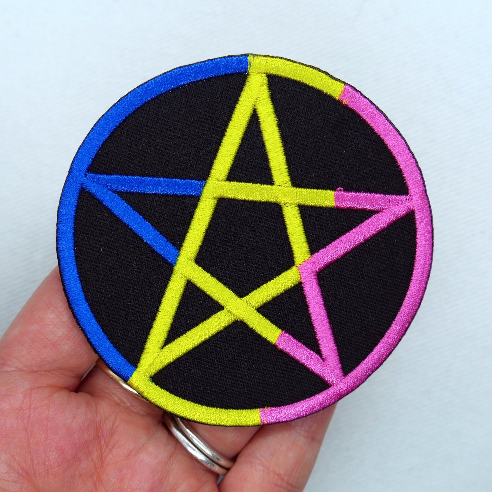 Pansexual Pride Pentagram Patch