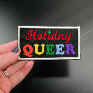 queer holiday season patch