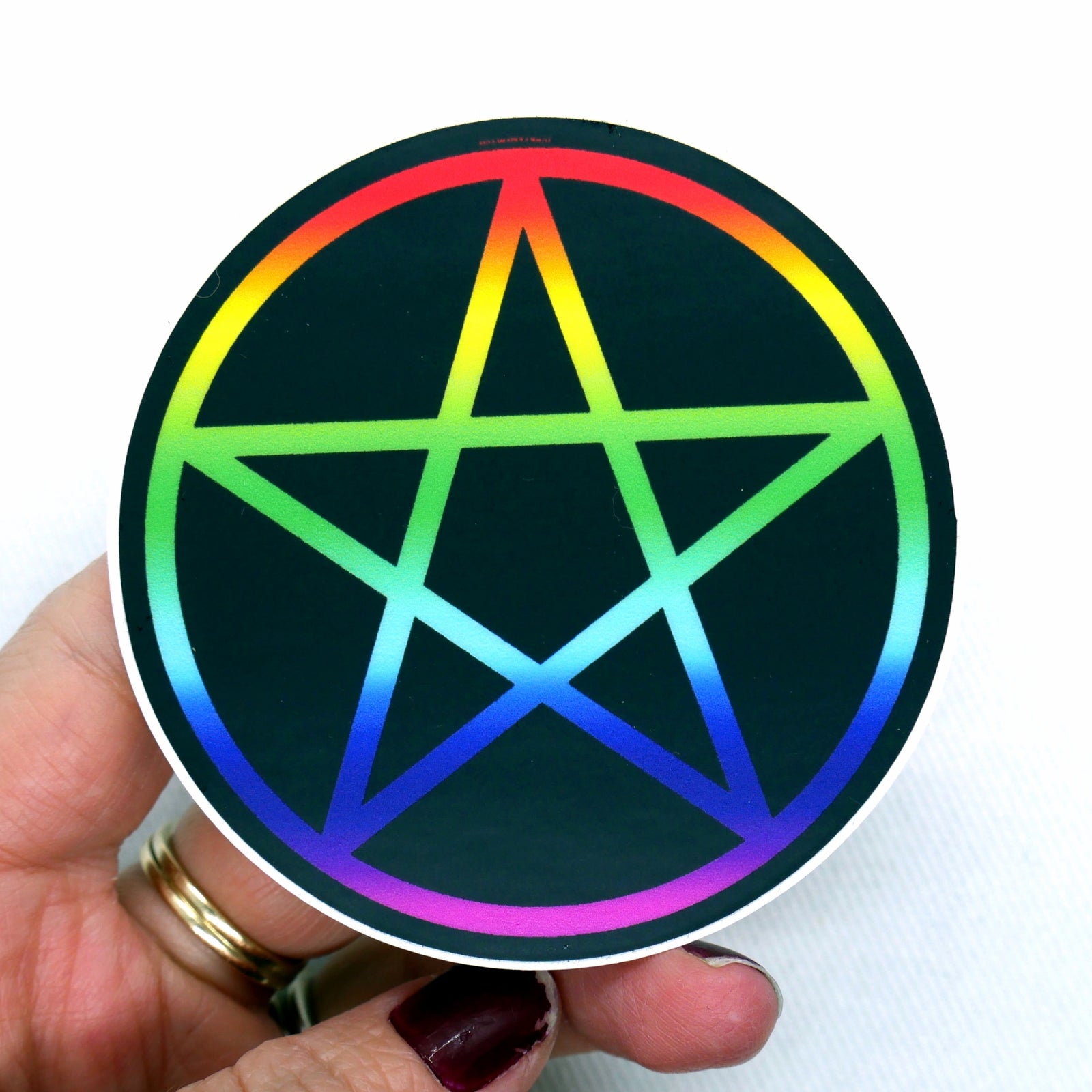 Rainbow Pentacle Sticker