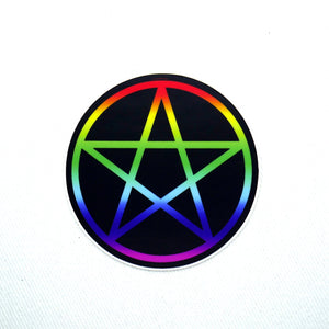 Rainbow Pentacle Sticker