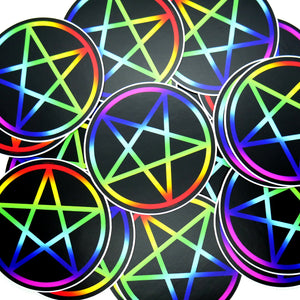 Rainbow Pentacle Sticker